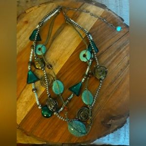 ❤3 for $30❤ Multi-Strand Assorted Bead Choker necklace with Turquoise